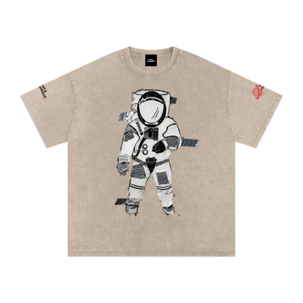 ORBIT WASHED ASTRONAUT TEE G8001 — SAND WASH / DISTRESSED