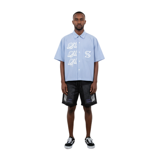 ORBIT WORK SHIRT G8001 — SKY BLUE STRIPE