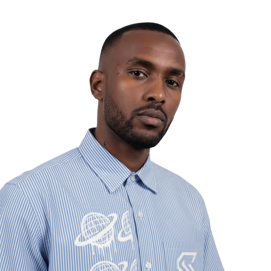 ORBIT WORK SHIRT G8001 — SKY BLUE STRIPE