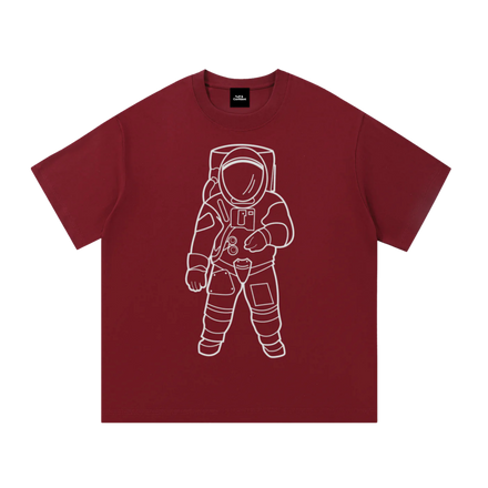 SPACELY ASTRONAUT TEE G8001 — MARS RED
