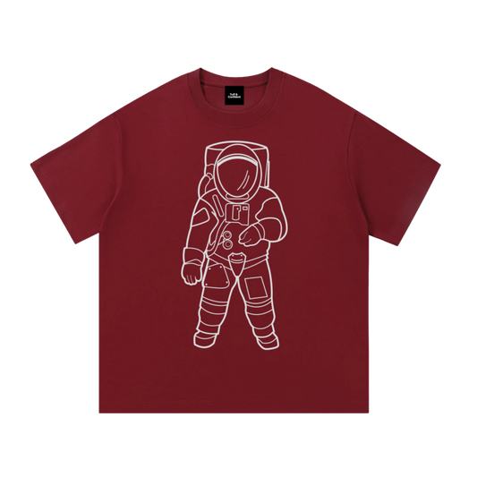 SPACELY ASTRONAUT TEE G8001 — MARS RED