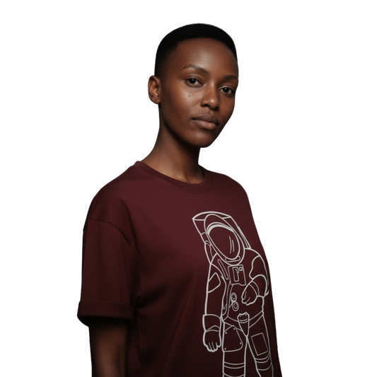 SPACELY ASTRONAUT TEE G8001 — MARS RED