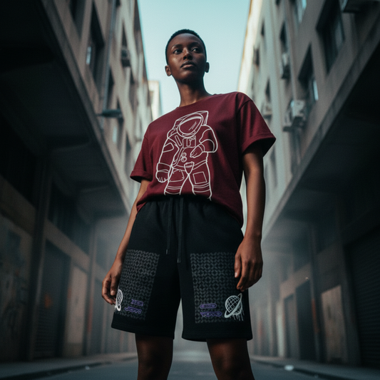 SPACELY ASTRONAUT TEE G8001 — MARS RED