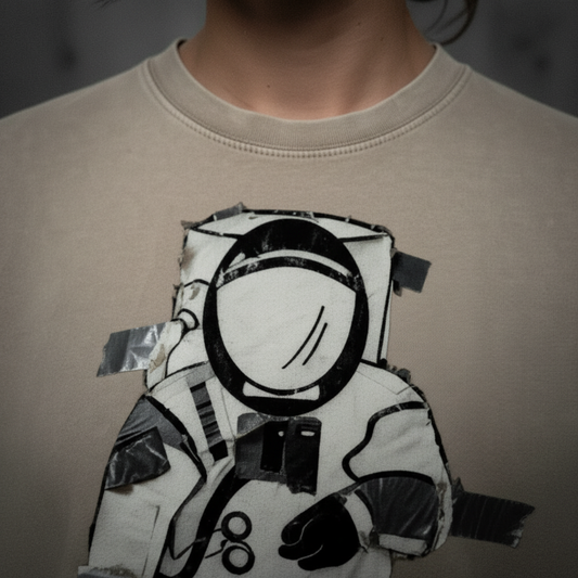 ORBIT WASHED ASTRONAUT TEE G8001 — SAND WASH / DISTRESSED