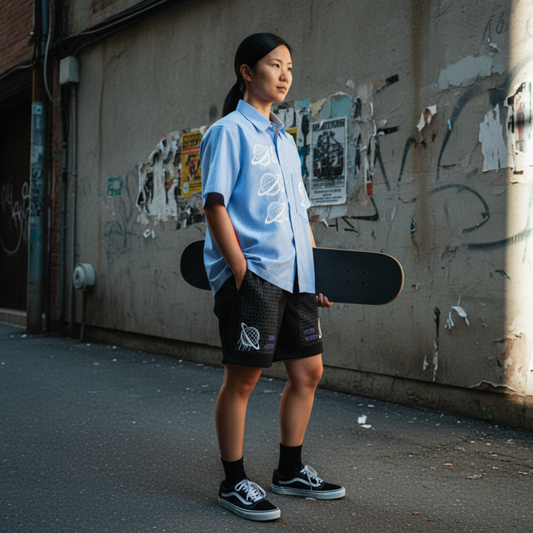 ORBIT WORK SHIRT G8001 — SKY BLUE STRIPE